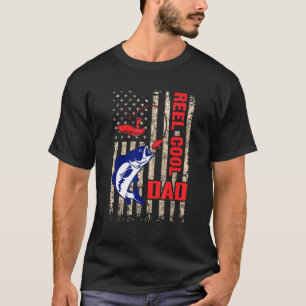 Cooler Vater Vintage amerikanische Flagge 4. Juli T-Shirt