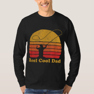 Cooler Vater Vintage Fliegenfischerei rückwärts ge T-Shirt