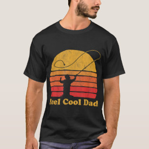 Cooler Vater Vintage Fliegenfischerei rückwärts ge T-Shirt