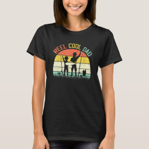 Cooler Vater Vintager Fisherman Fathers Day T-Shirt