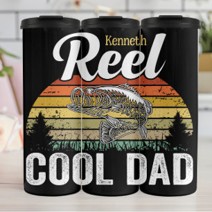 Cooler Vater zeichnen" - Funny Fishing Thermosbecher