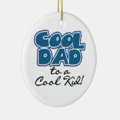 Cooler Vater zu einem Coolen Kindergeschenk Keramikornament (Rechts)