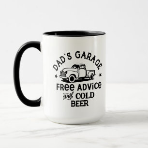 Cooler Vaters Garage-Wortkunst  Tasse