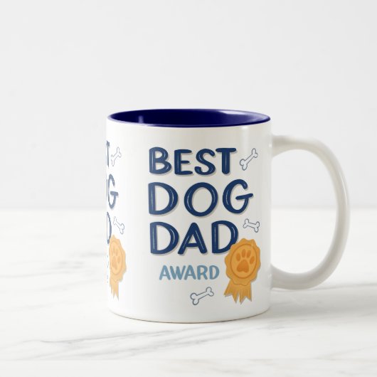 Cooler Vatertag Bester Hund Vater Tasse (Rechts)