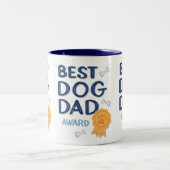 Cooler Vatertag Bester Hund Vater Tasse (Mittel)