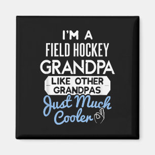 Cooler Vatertag Feldhockey Opa Magnet