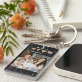 Cooler Vatertag Instagram Foto Social Media Vater Schlüsselanhänger (Vorderseite rechts)