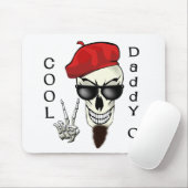 Cooler Vati - Obeatnik-Schädel Mousepad (Mit Mouse)
