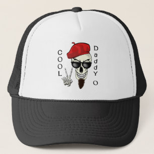 Cooler Vati - Obeatnik-Schädel Truckerkappe