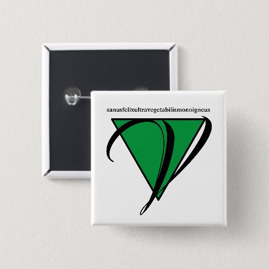 Cooler Veganer Button (Vorne & Hinten)