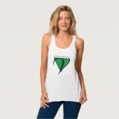 Cooler Veganer Racerback-Tank Tank Top (Vorderseite Vollansicht)