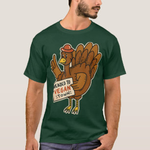 Cooler veganer Stadtturm T-Shirt
