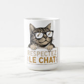 Cooler Vektor-Cat mit Sonnenbrille – Spaß Kaffeetasse (Mittel)