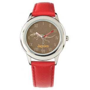 Cooler Velociraptor-Dinosaurier-Knochen personalis Armbanduhr