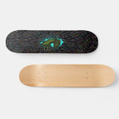 Cooler Velociraptordinosaurier Skateboardentwurf Skateboard (Horizontal)
