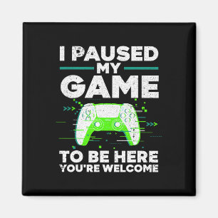 Cooler Videogame für Herren Jungs Kinderspiel Paus Magnet