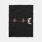 Cooler Videospielcontroller von Heartbeat Fleecedecke (Vorderseite)