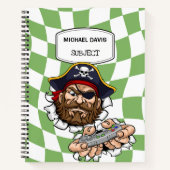 Cooler Videospielcontroller von Pirate Gamer Notizblock (Vorderseite)