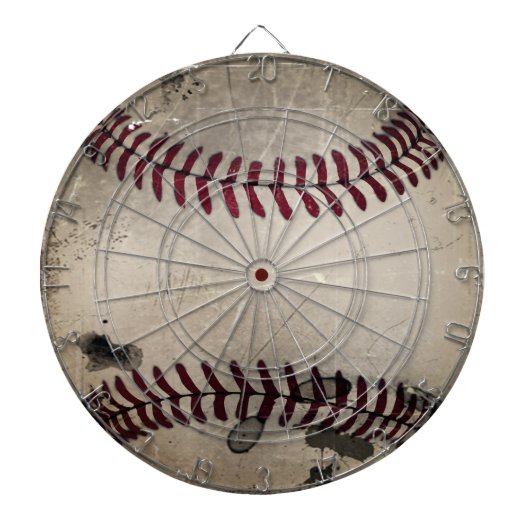 Cooler Vintage-Grunge-Baseball Dartscheibe (vorne)