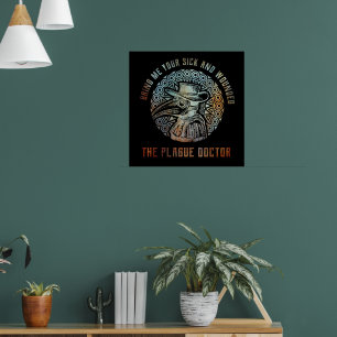 Cooler Vintage-Pestdoktor Poster