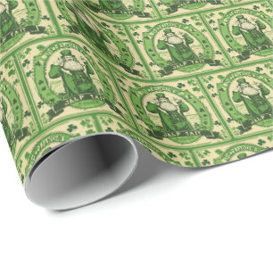 Cooler Vintage-St.-Patrick's-Day Geschenkpapier