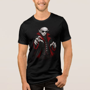 Cooler Vintage-Vampir Nosferatu  Tri-Blend Shirt