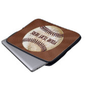 Cooler Vintager Baseball-Laptop-Kasten mit IHREM Laptopschutzhülle (Vorne Knopf)