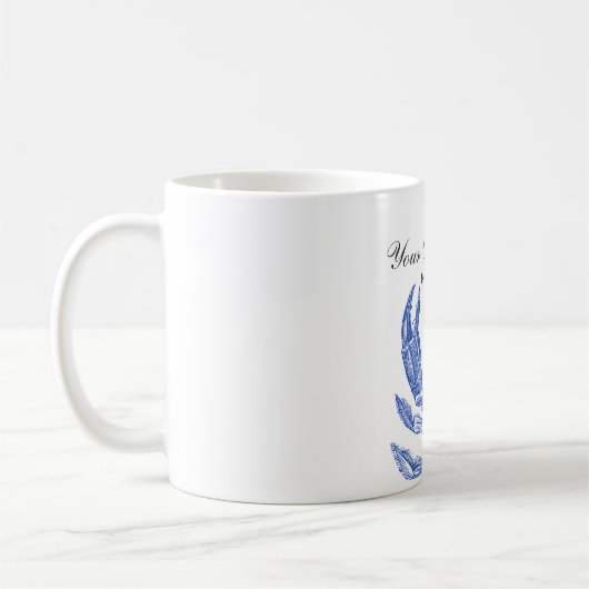 Cooler Vintager blaue Kaffeetasse (Links)