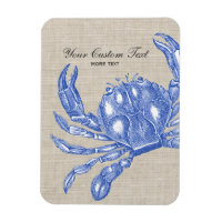 Cooler Vintager Blue Crab Custom Beach