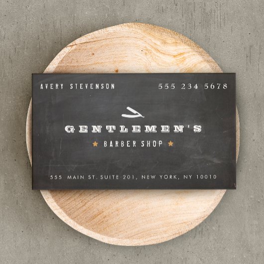 Cooler Vintager Friseursalon Visitenkarte