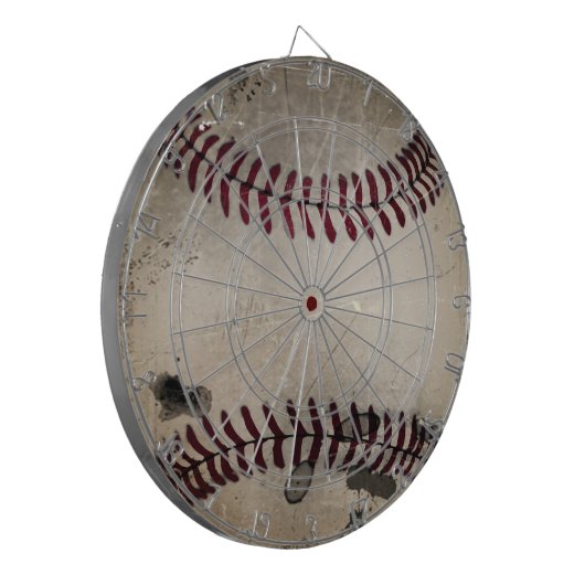 Cooler Vintager Grunge-Baseball Dartscheibe (Vorderseite Links)