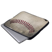 Cooler Vintager Grunge-Baseball Laptopschutzhülle (Vorne Knopf)