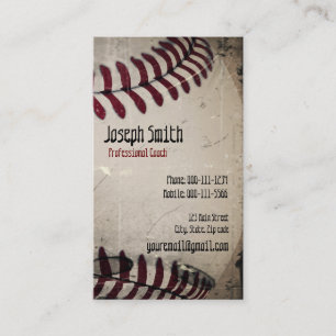 Cooler Vintager Grunge-Baseball Visitenkarte