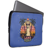 Cooler Vintager Retro Llama Squad Laptopschutzhülle (Vorne Rechts)