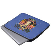 Cooler Vintager Retro Llama Squad Laptopschutzhülle (Vorne Knopf)