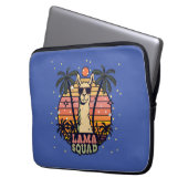 Cooler Vintager Retro Llama Squad Laptopschutzhülle (Vorderseite Links)