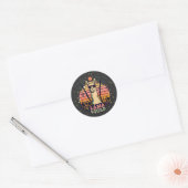 Cooler Vintager Retro Llama Squad Runder Aufkleber (Umschlag)