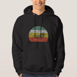 Cooler Vintager Retro-Sonnenuntergang Bartgraf Hoodie