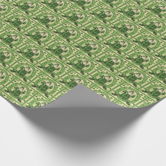 Cooler Vintager St. Patrick's Day Geschenkpapier (Ecke)