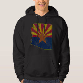 Cooler Vintager Staat der Arizona-Flaggen-Kontur Hoodie