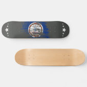 Cooler Virginianflaggenentwurf Skateboard (Horizontal)
