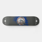Cooler Virginianflaggenentwurf Skateboard (Horizontal)