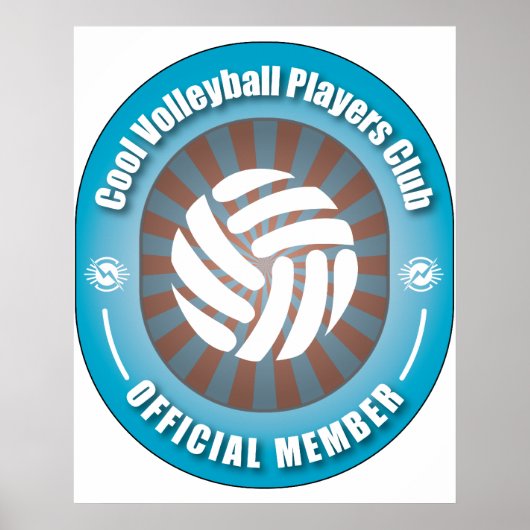 Cooler Volleyball-Club Poster (Vorne)