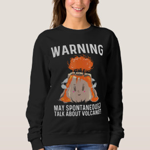 Cooler Vulkan für Männer Lava Magma Eruption Geo Sweatshirt