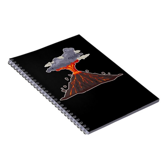 Cooler Vulkan Lava Geology Notizblock (Rechte Seite)