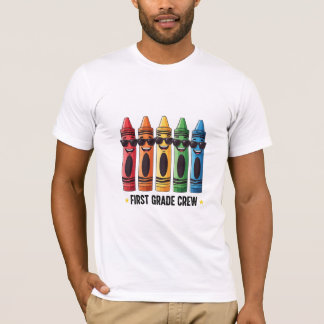 Cooler Wachsmalstift Erstklässler-Crew Zurück zur T-Shirt