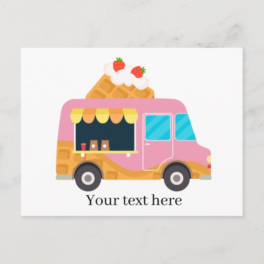 cooler Waffelstapler Postkarte (Vorderseite)