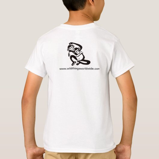 Cooler Wangenaffen - Grafik BONOBO-Tier T-Shirt (Rückseite)