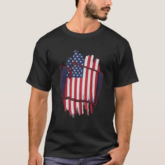 Cooler Washingtoner Staat 1 T-Shirt (Vorderseite)