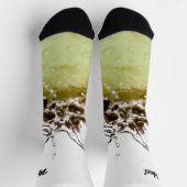 Cooler Wassertropfen auf Apfelfrucht Ihr Name Socken (Oben)